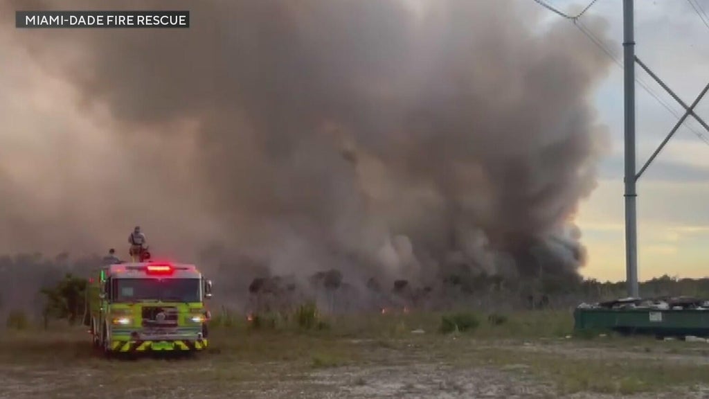 Crews battle raging Everglades wildfire near Doral as thick smoke impacts air quality — CBS Miami, Coconut Creek Health news