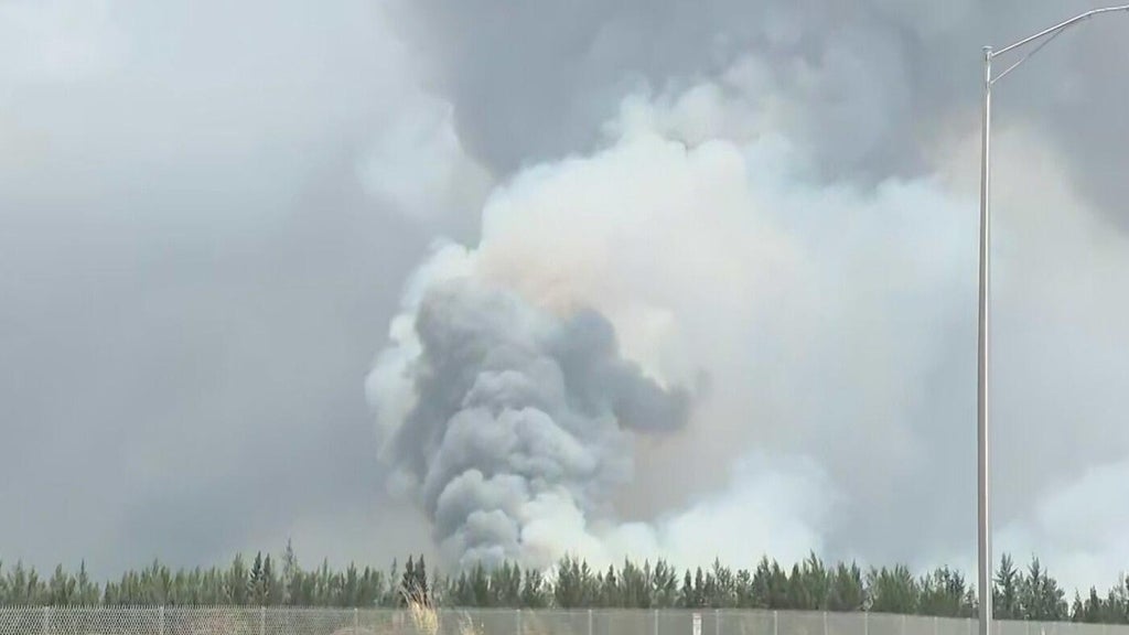 Part of Krome Avenue closed in west Miami-Dade as two wildfires continue to rage in region — CBS Miami, Coconut Creek Community news