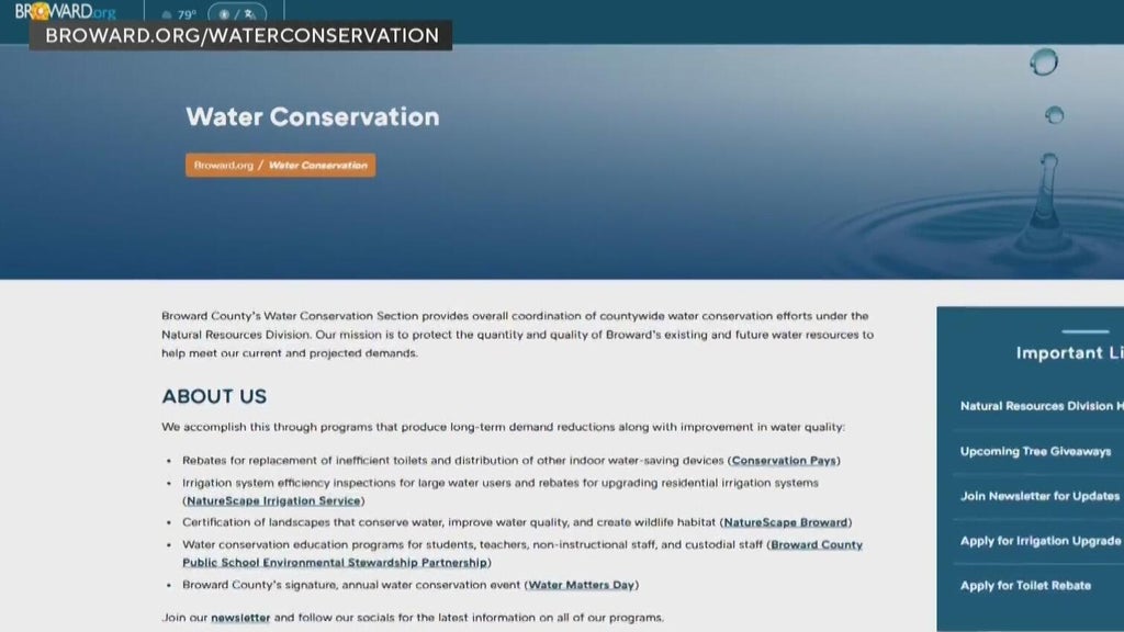 Miami-Dade, Broward prioritizing water conservation by offering rebates, free products — CBS Miami, Coconut Creek Real Estate news