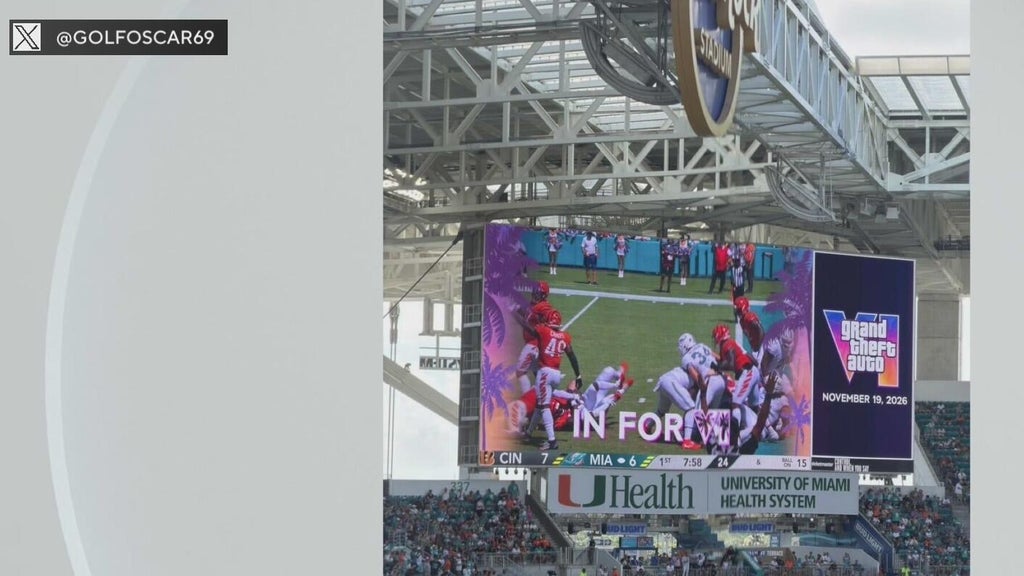 GTA VI makes appearance at Hard Rock Stadium — CBS Miami, Coconut Creek Schools news