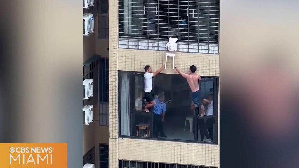Video shows 3-year-old dangling from 12th-floor window in China — CBS Miami, Coconut Creek Community news