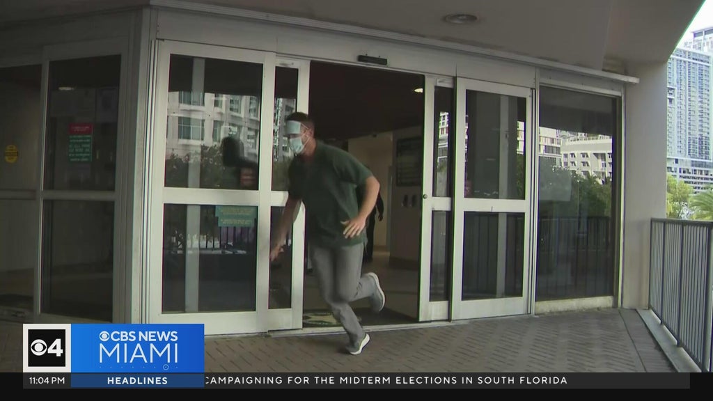 Ex-Lauderhill cop arrested for impersonating dead man runs away from cameras after release — CBS Miami, Coconut Creek Community news
