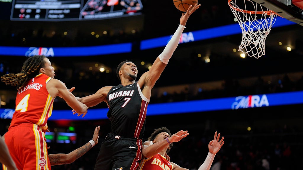 Giannis Antetokounmpo scores 24 points, 18 rebounds as the Heat beat the Hawks 129-117 for first win — Coconut Creek Sports news
