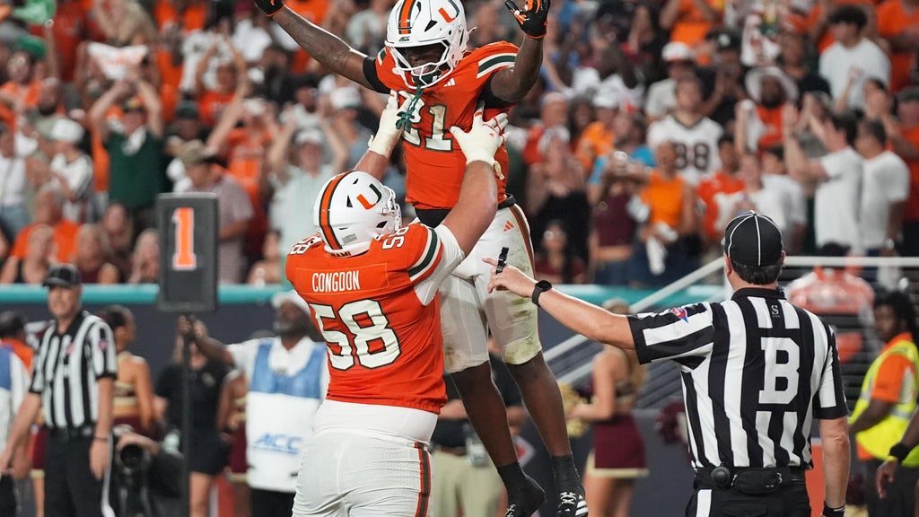 Miami is No. 1 in AP Top 25 for 1st time since '02, No. 2 BYU's ranking best since '84 title season — CBS Miami, Coconut Creek Technology news
