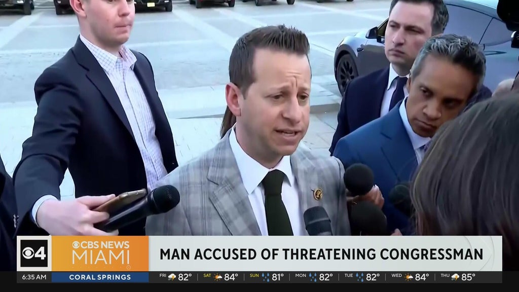 Jared Moskowitz says man arrested after death threat near his home — CBS Miami, Coconut Creek Community news