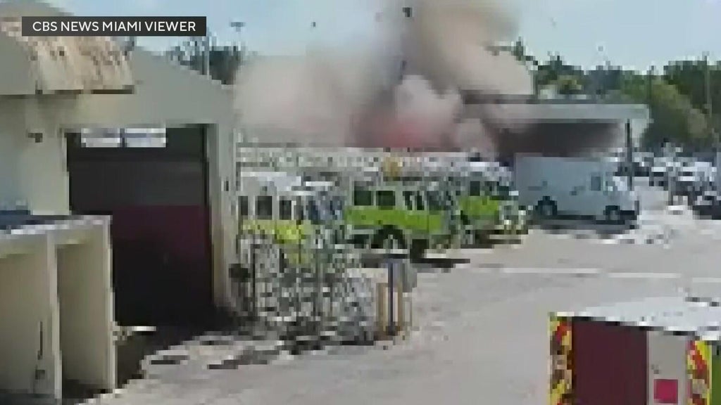 New surveillance video shows deadly explosion at Miami-Dade facility — CBS Miami, Coconut Creek Community news