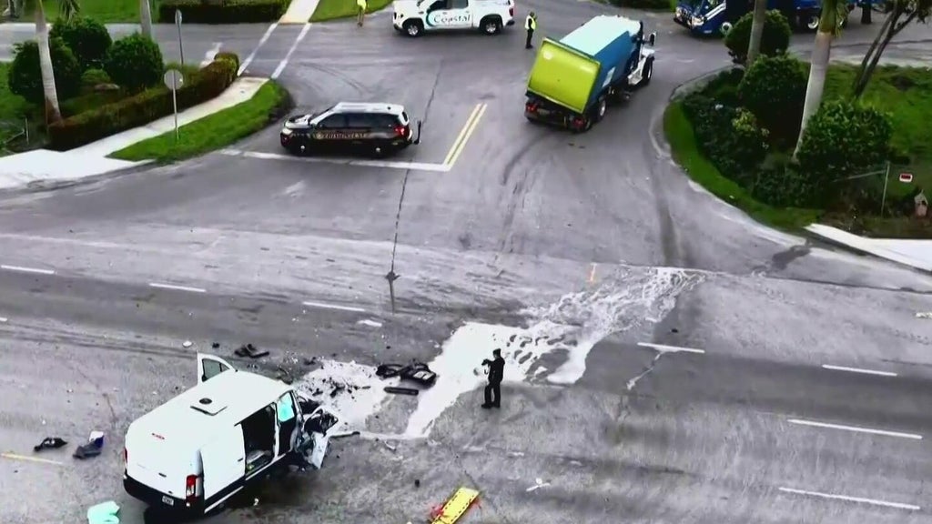3 injured in violent Davie crash involving van, recycling truck, police say — CBS Miami, Coconut Creek Health news