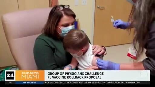 Florida doctors challenge state’s plan to roll back vaccine requirements — CBS Miami, Coconut Creek Health news