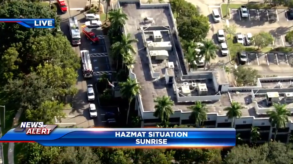 Suspicious package triggers hazmat situation at Sunrise office for US Rep. Wasserman Schultz — WSVN 7 Broward, Coconut Creek Sports news